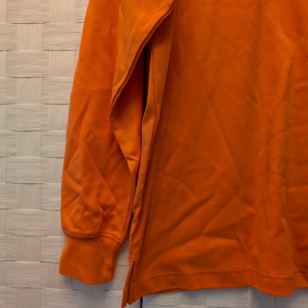 Beretta Mens Blaze Orange Mock Neck Long Sleeve Cotton Hunting Shirt Medium - Picture 3 of 11